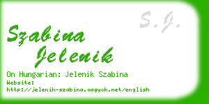 szabina jelenik business card